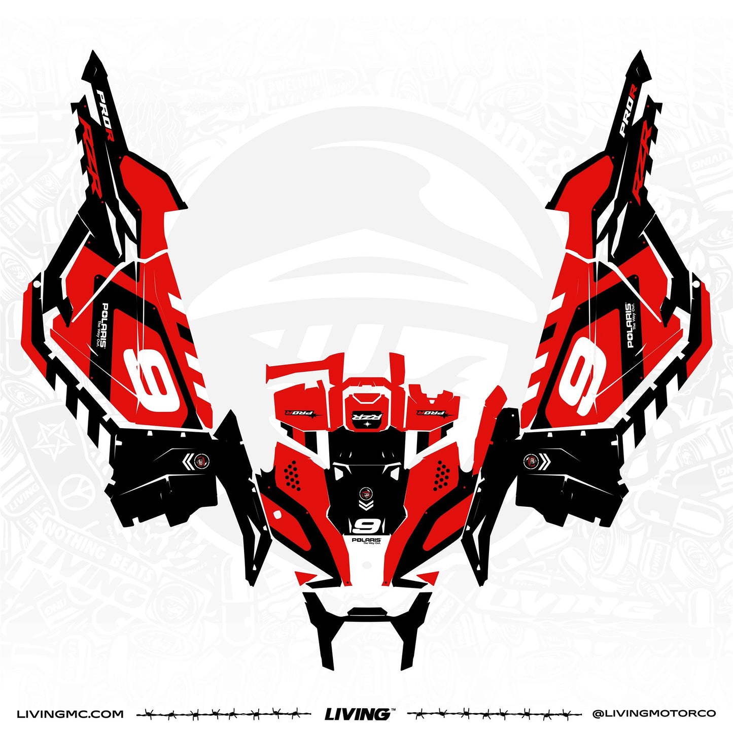 Polaris Graphics Kit "Red Cargo"