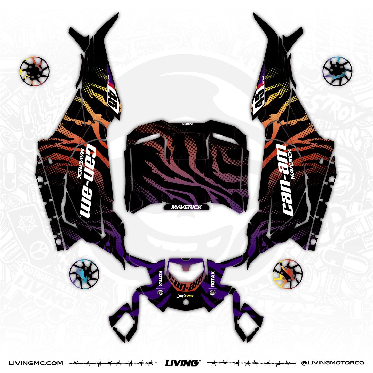Can-Am Kit d'Adhesius "Zebra Stamp"