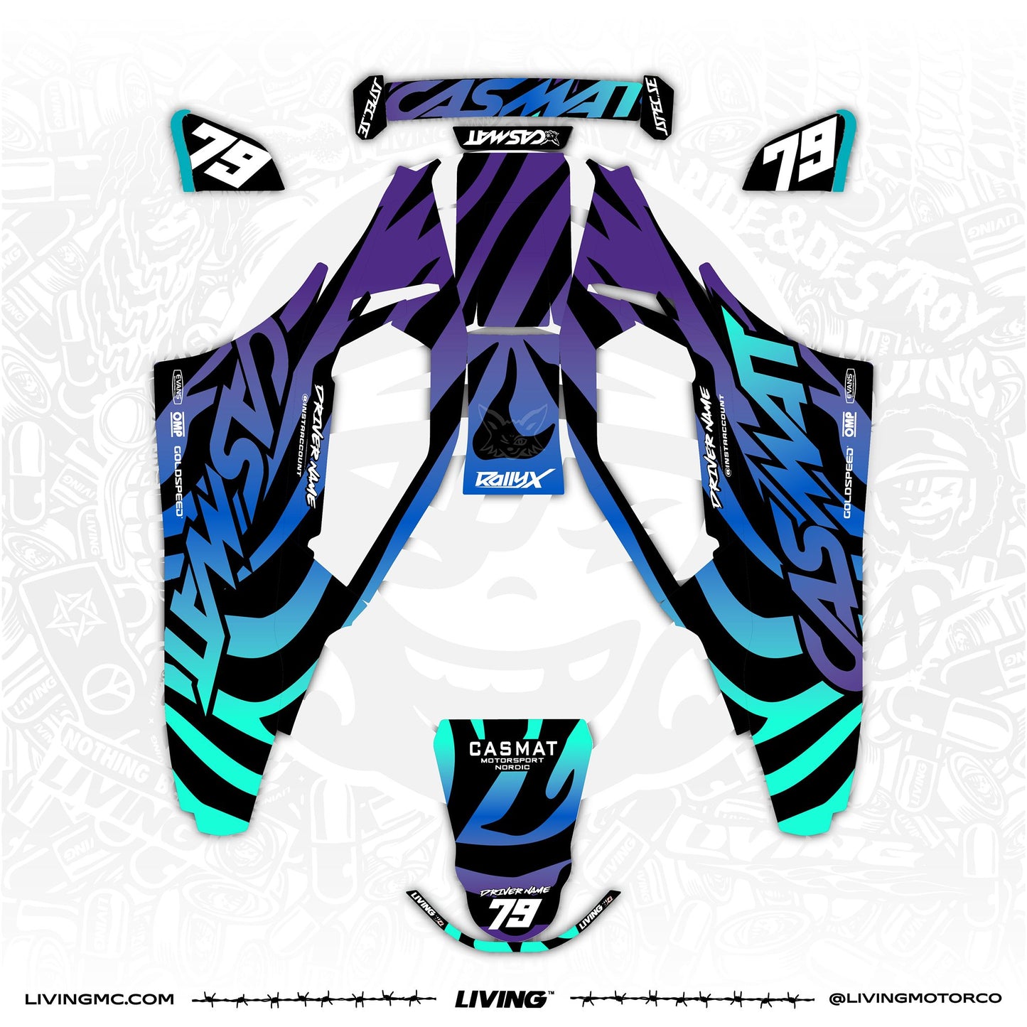 Casmat Kit d'Adhesius "Psycho Zebra"