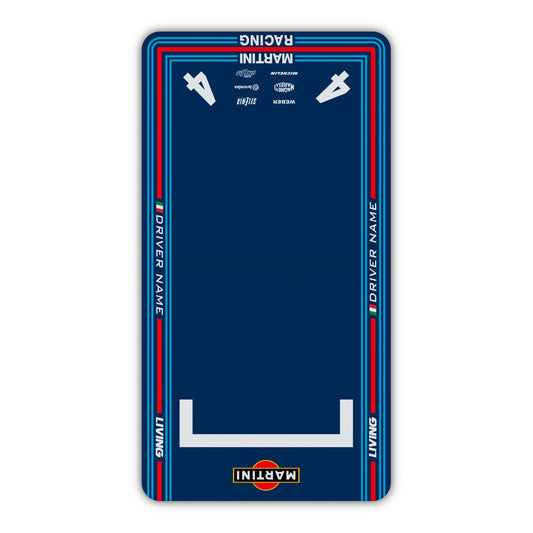 Floor Mat Graphic Kit – "Martini Racing"