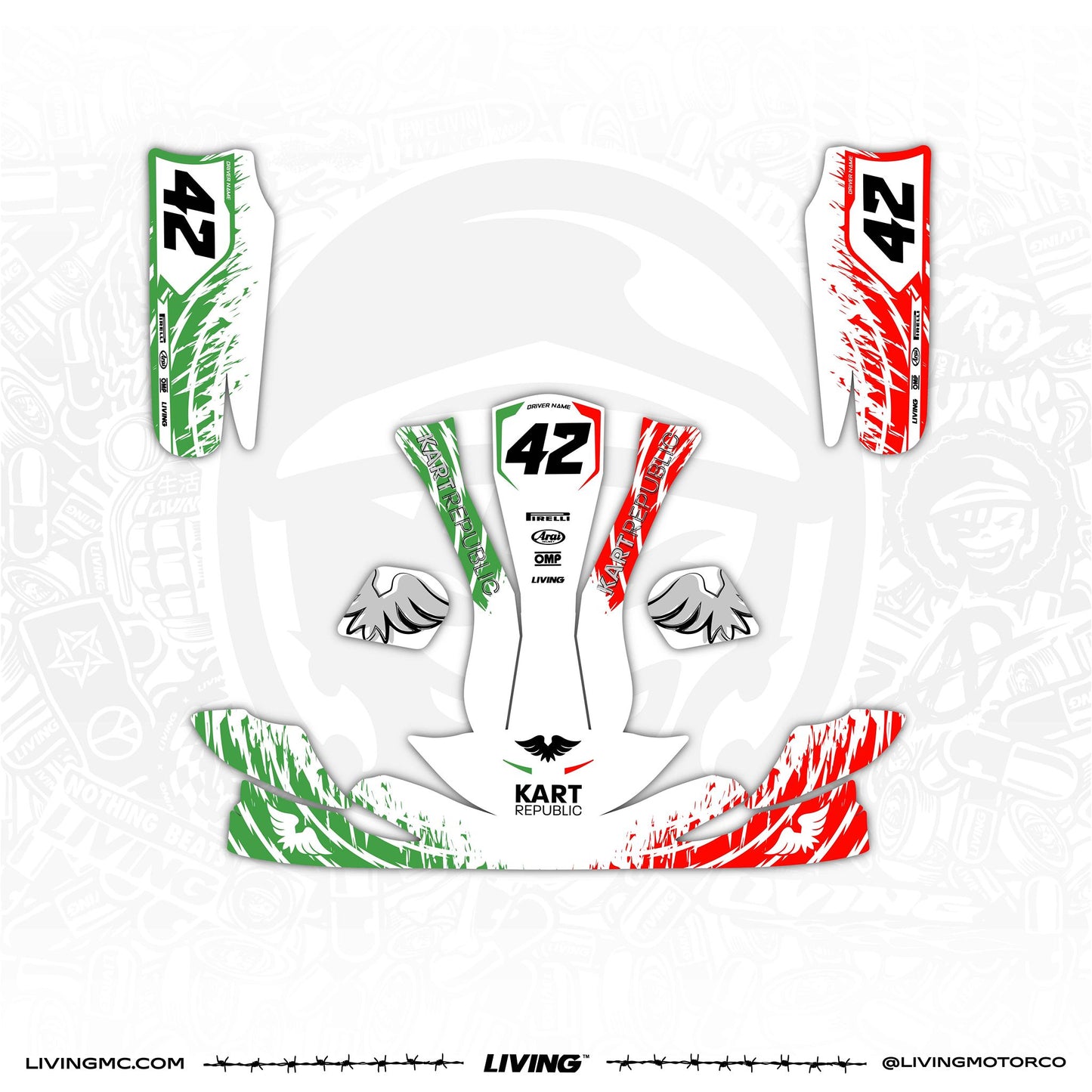 Kart Republic Graphics Kit "Italian Spirit"