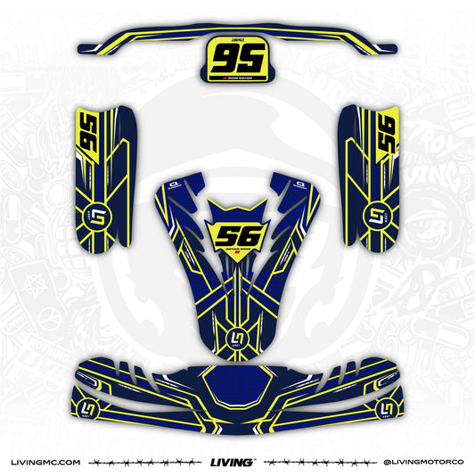 Lando Norris Kart Graphics Kit "LN"