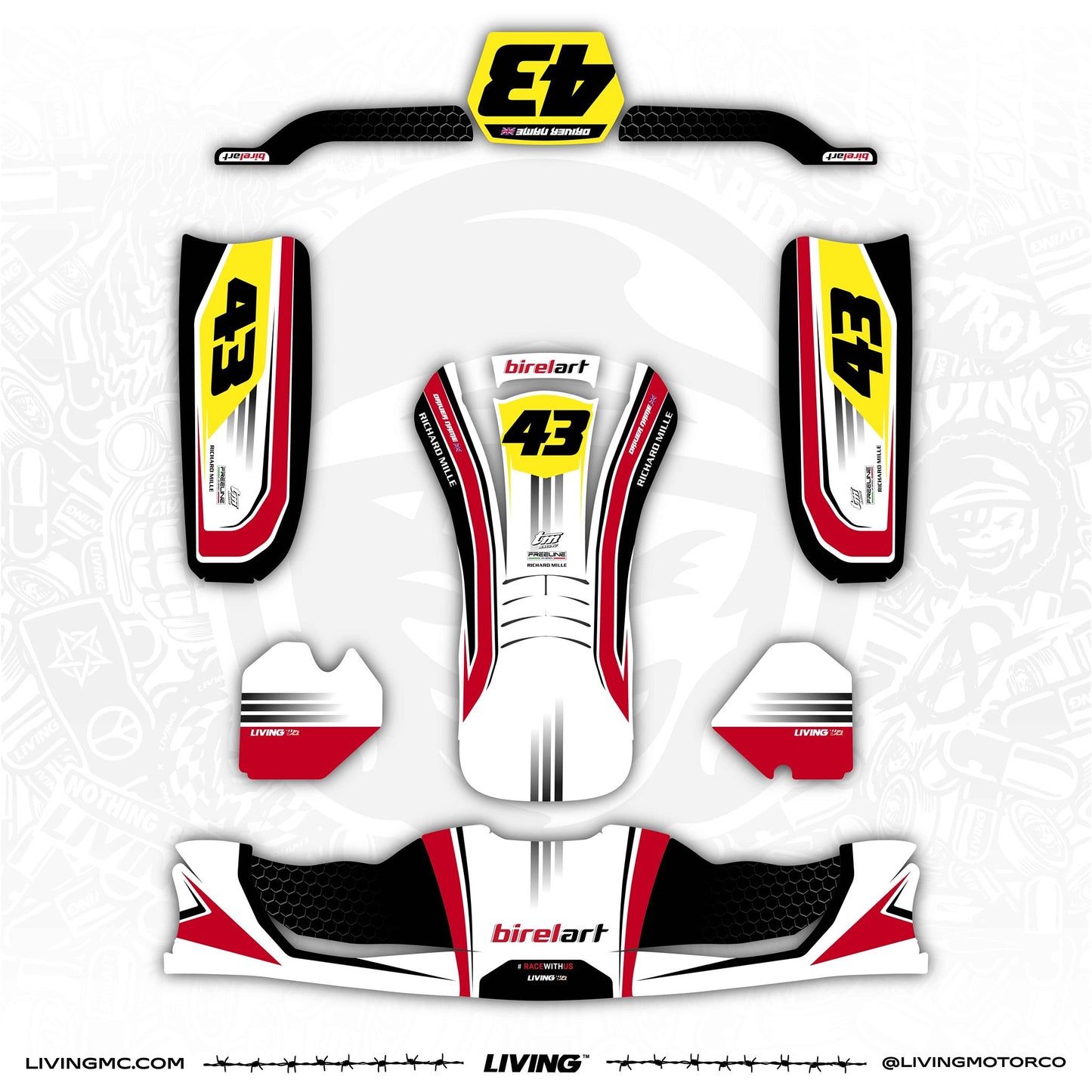 Birel ART Kart Graphics Kit "McCoy"