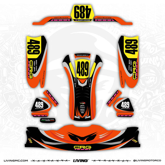 CRG Kart Graphics Kit "TopGun"