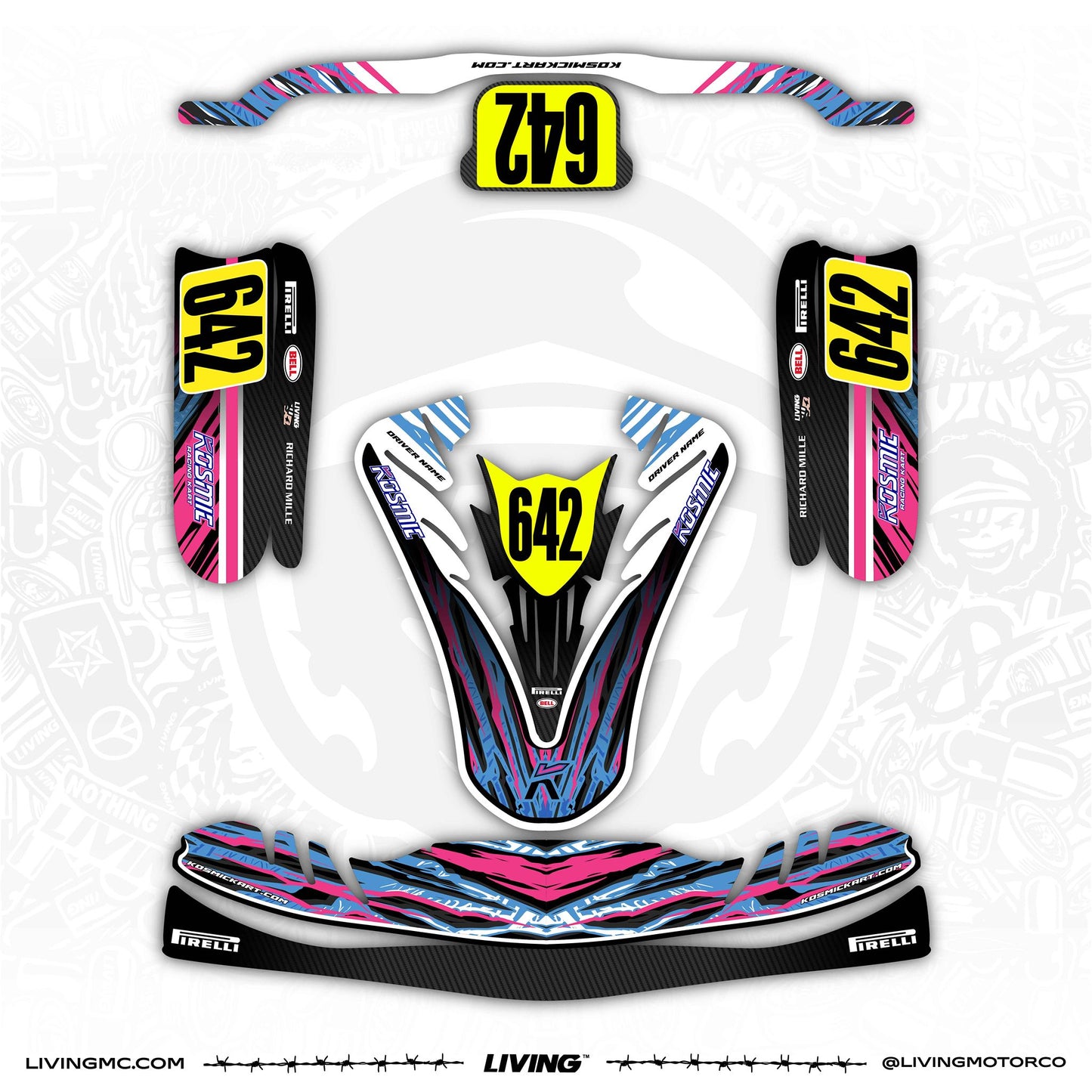 Kosmic Kart Kit d'Adhesius "Saturn"