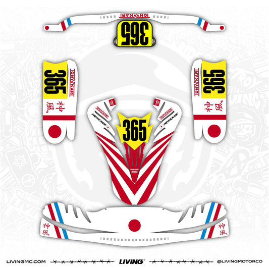 Tony Kart Kart Graphics Kit "Kamikaze"