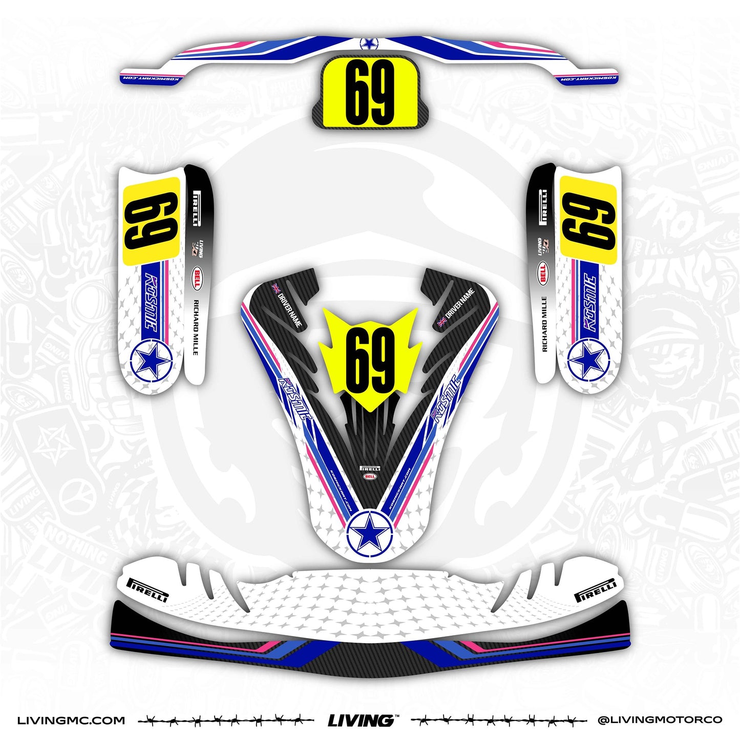Kosmic Kart Kit d'Adhesius "StarLine"