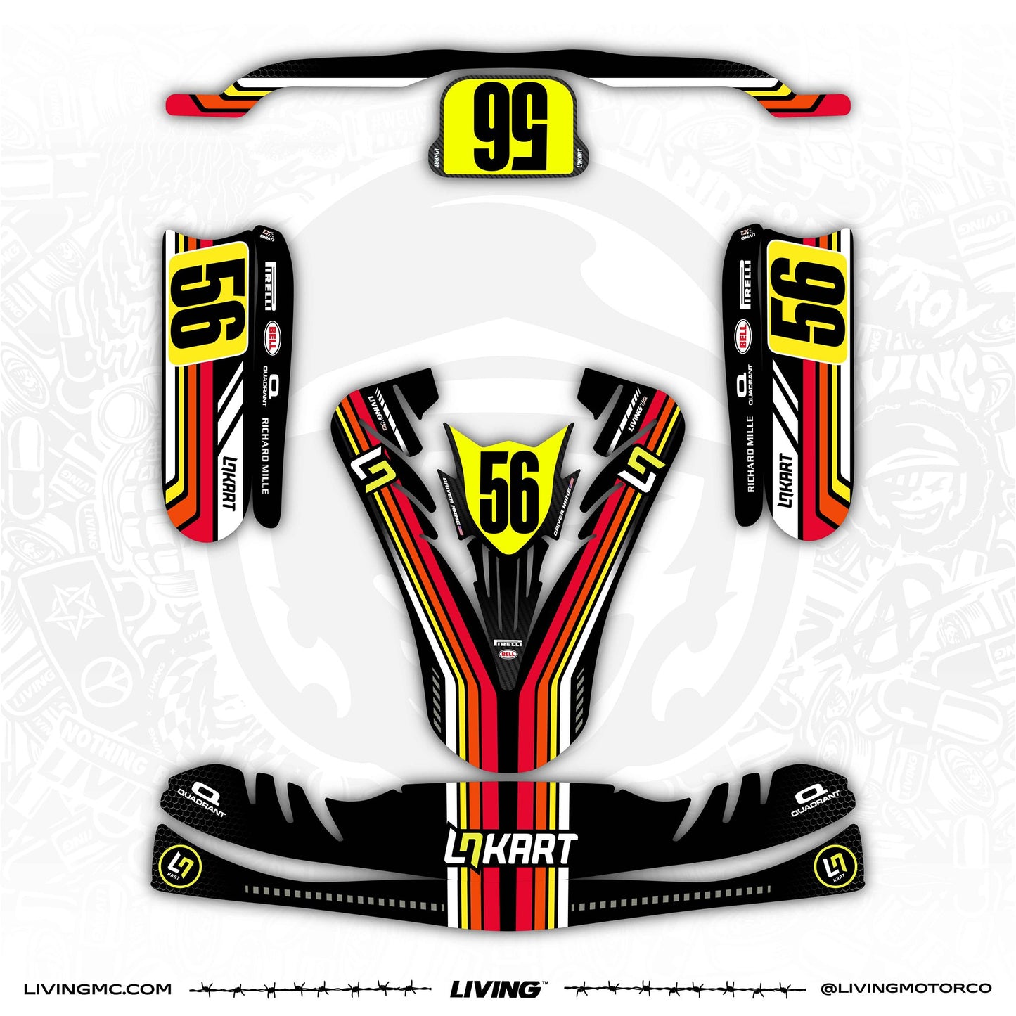 Lando Norris Kart Graphics Kit "Unknown"
