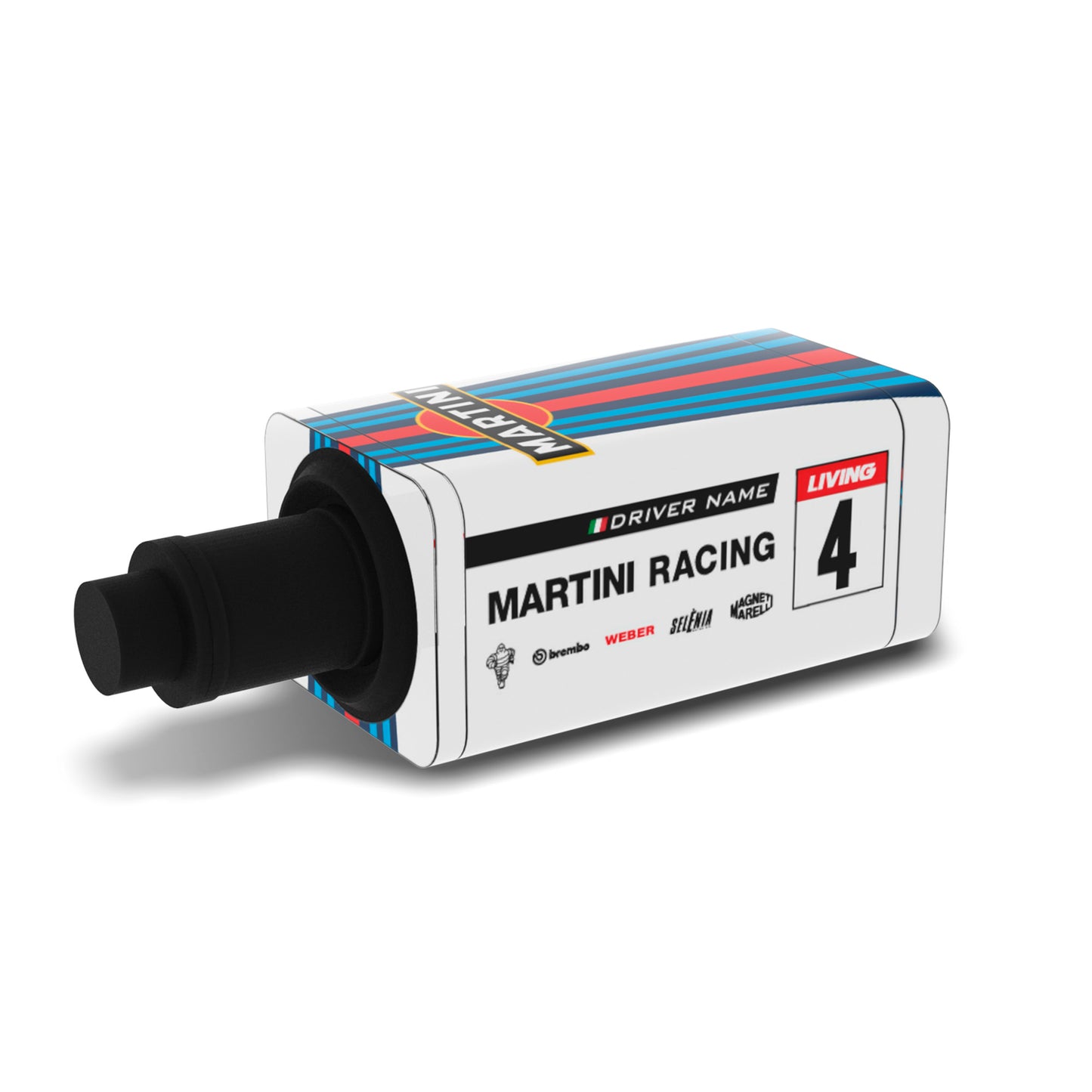 Steering Wheel Base Graphic Kit – "Martini Racing"