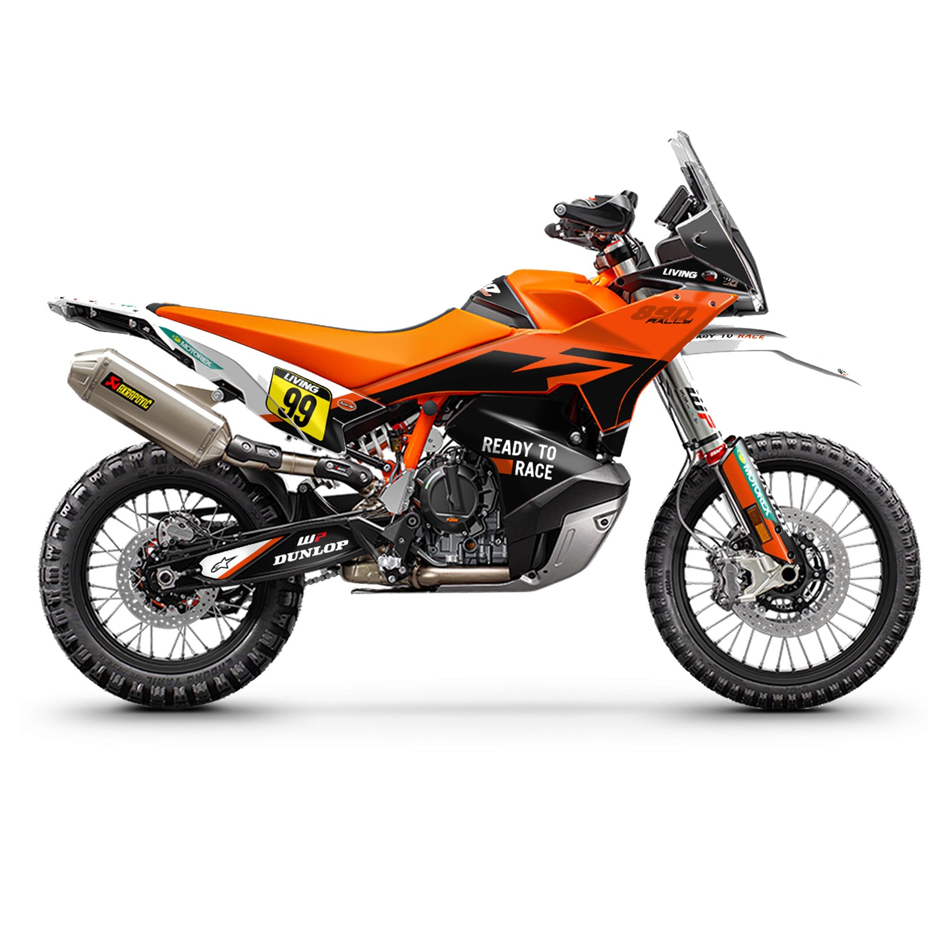 ktm trekkingrad life style KTM Adventure 790/890 Graphics Kit "Lieutenant Dan" – LIVING MOTOR CO