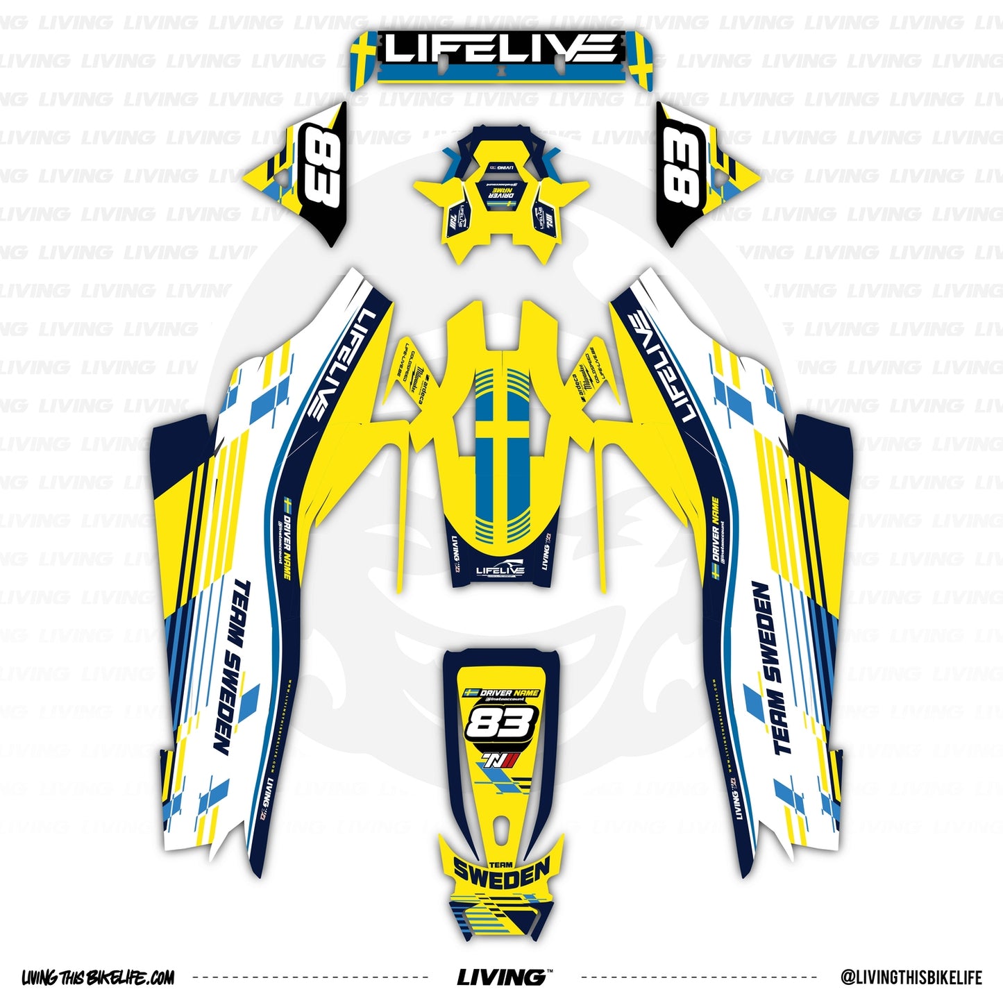 LifeLive Graphics Kit "Country Team"