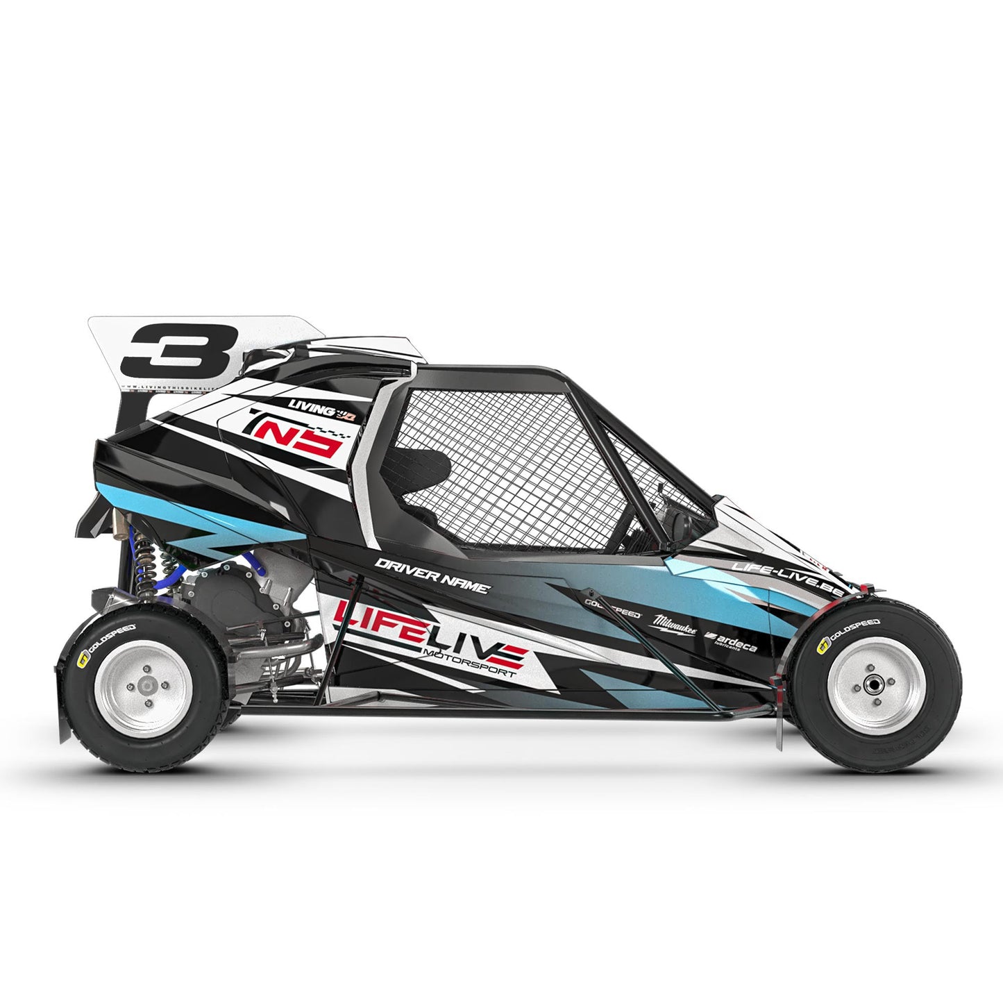 LifeLive TN5 Graphics Kit "Cearta Blue"