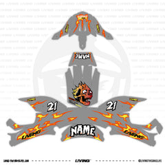 Brave Helmet Graphics Kit "Firestorm Orange"