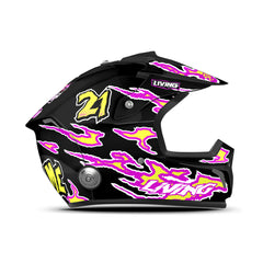 Brave Helmet Graphics Kit "Firestorm Pink"