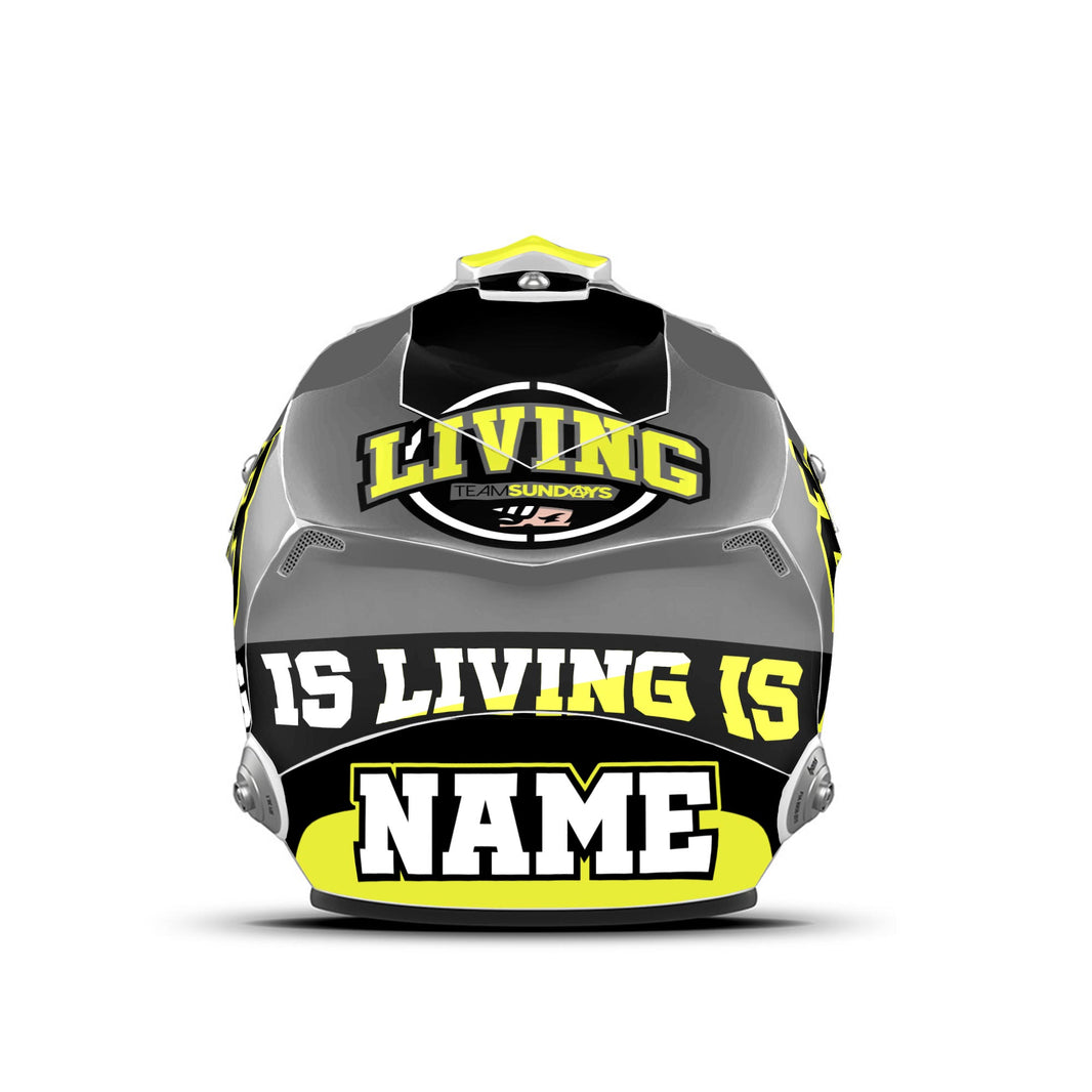 Custom Helmet Full Graphics Kit – LIVING THIS BIKELIFE