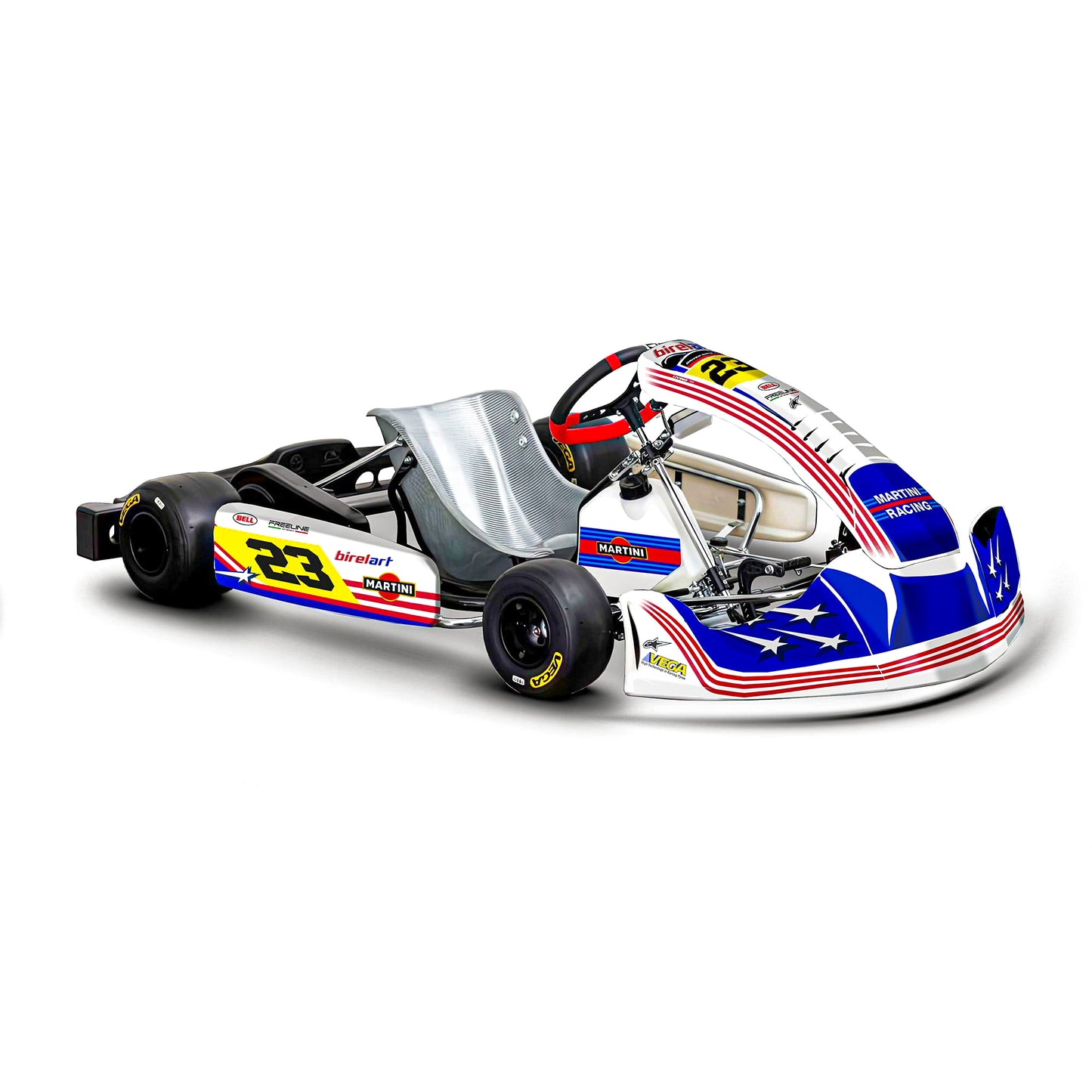 Birel ART Kart Graphics Kit "Martini Racing"