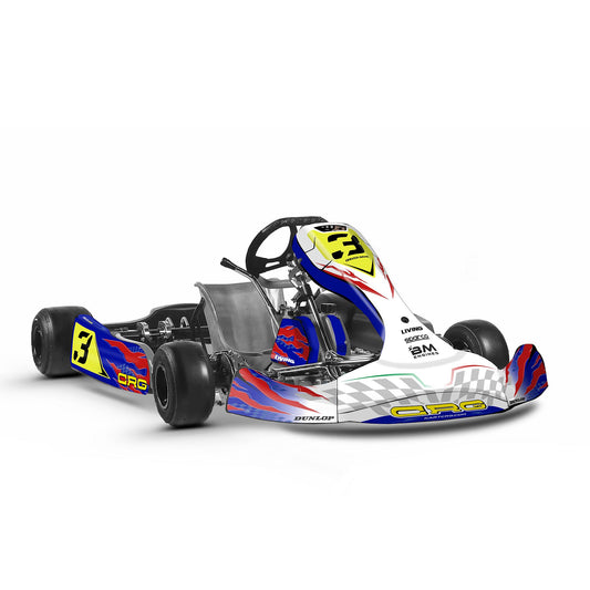 CRG NA3 Kart Graphics Kit "No Mercy Red Blue"