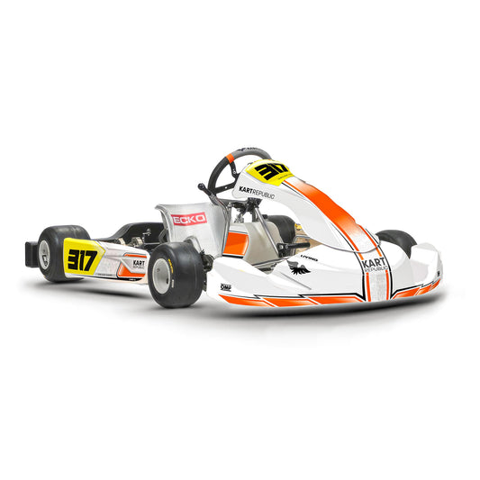 Kart Republic Graphics Kit "Orange Stripe"