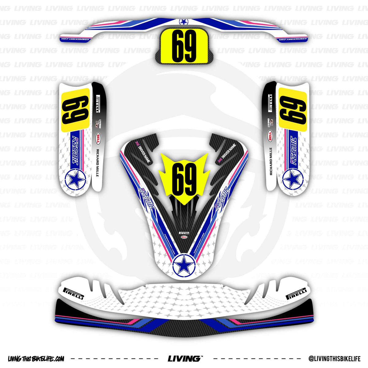 Kosmic Graphics Kosmic Kart Graphics Kit