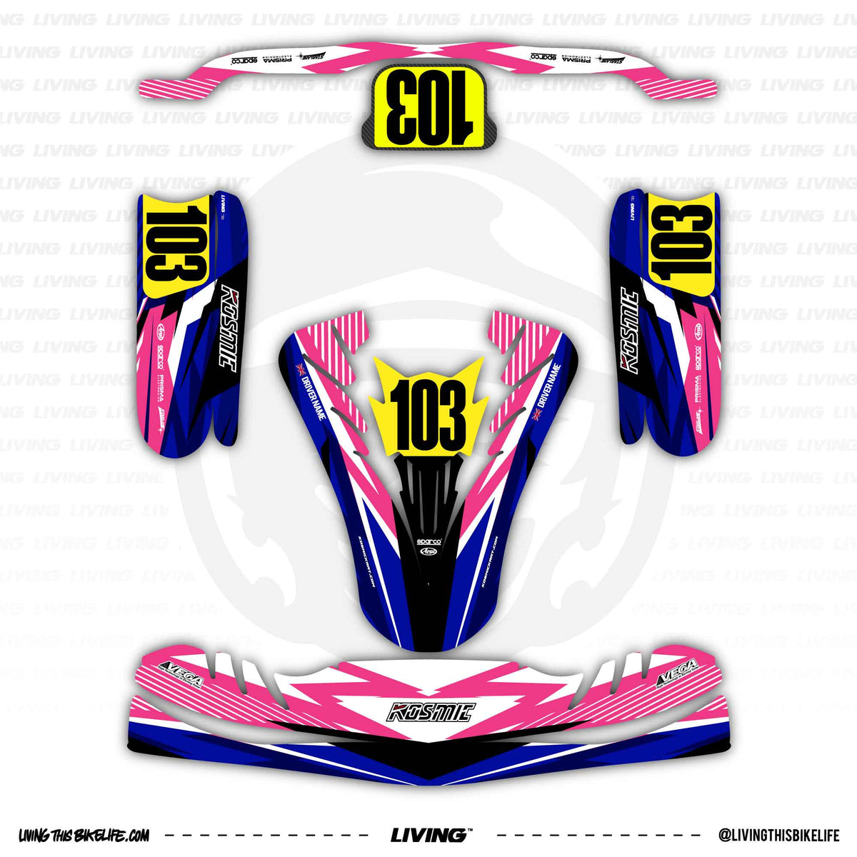 Kosmic Graphics Kosmic Kart Graphics Kit