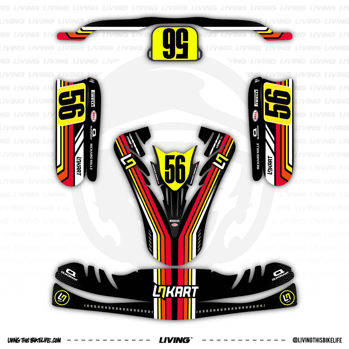 Lando Norris Kart Graphics Kit "Unknown"