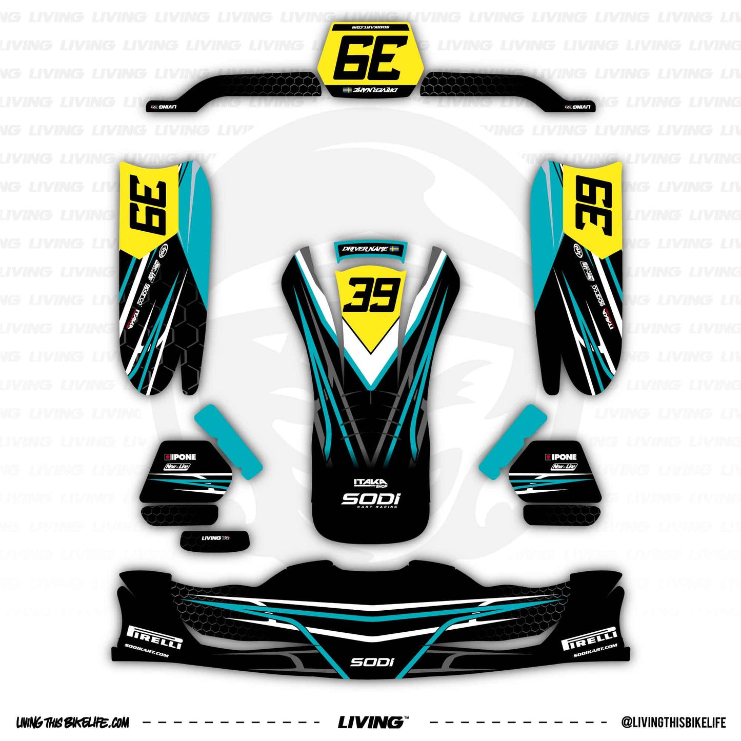 Sodi Kart Graphics Kit "Svensson"