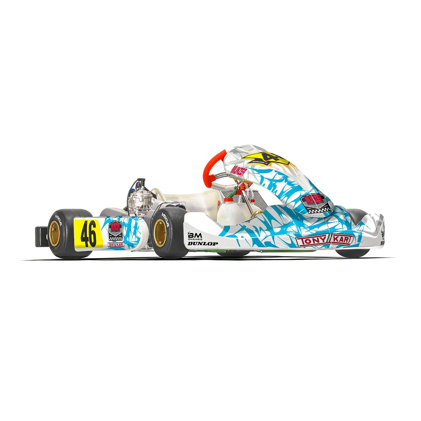 Tony Kart Kart Graphics Kit "Hardcore Blue"