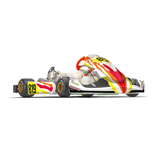 Tony Kart Kart Graphics Kit "Mullet Orange"