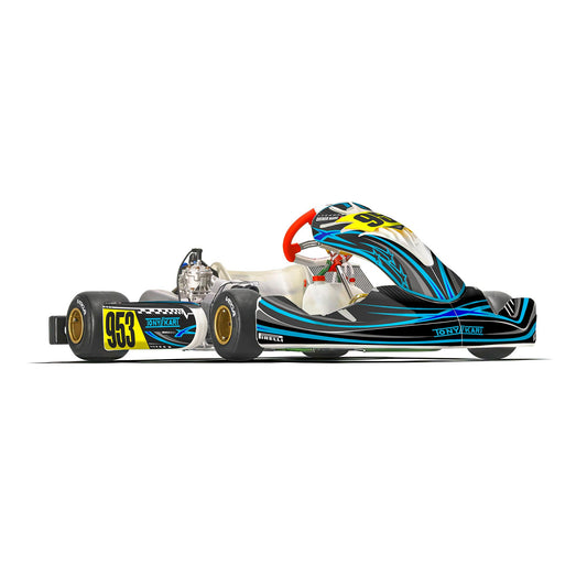 Tony Kart Kart Graphics Kit "Starship Blue"