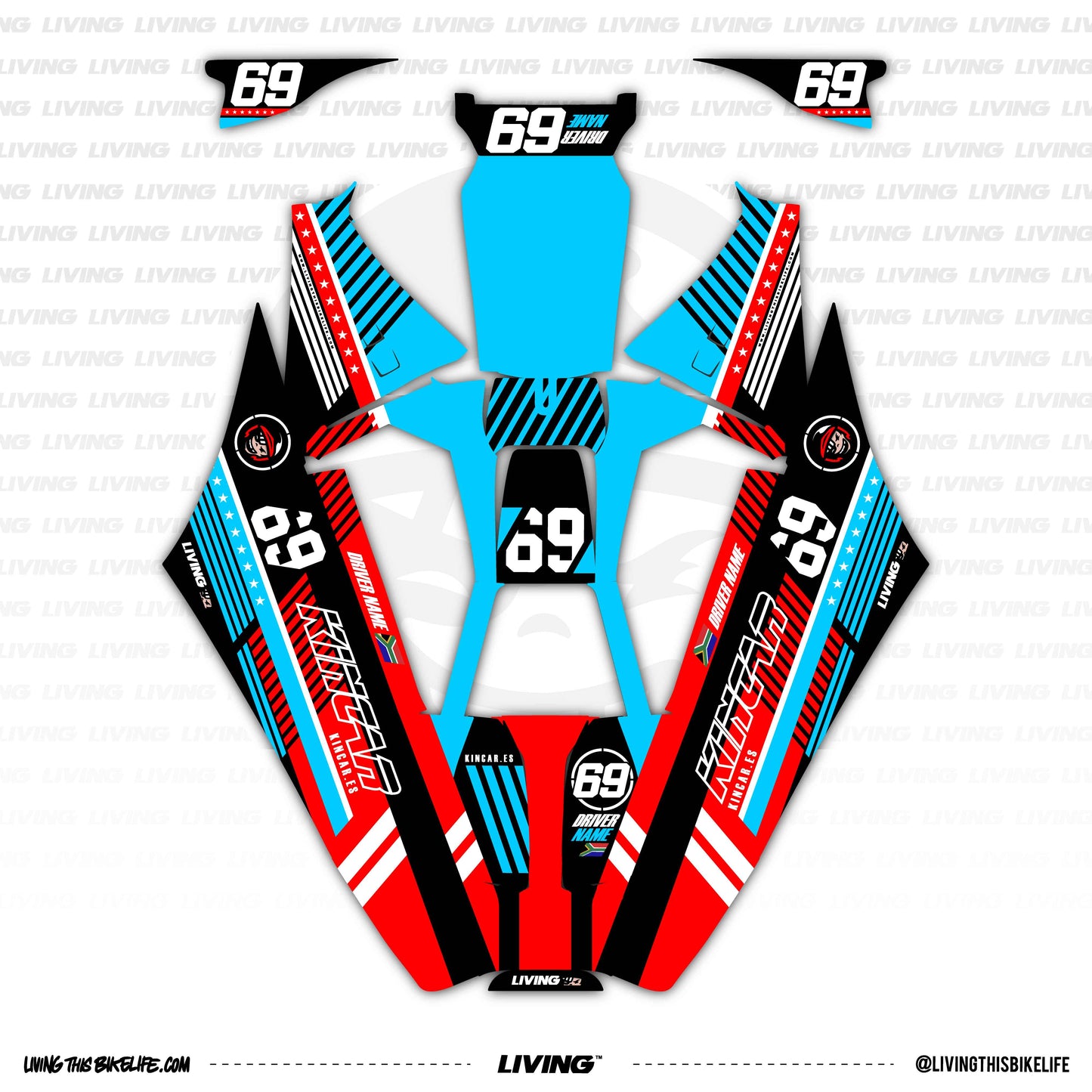 Kincar Graphics Kit "Wheeler Walker"