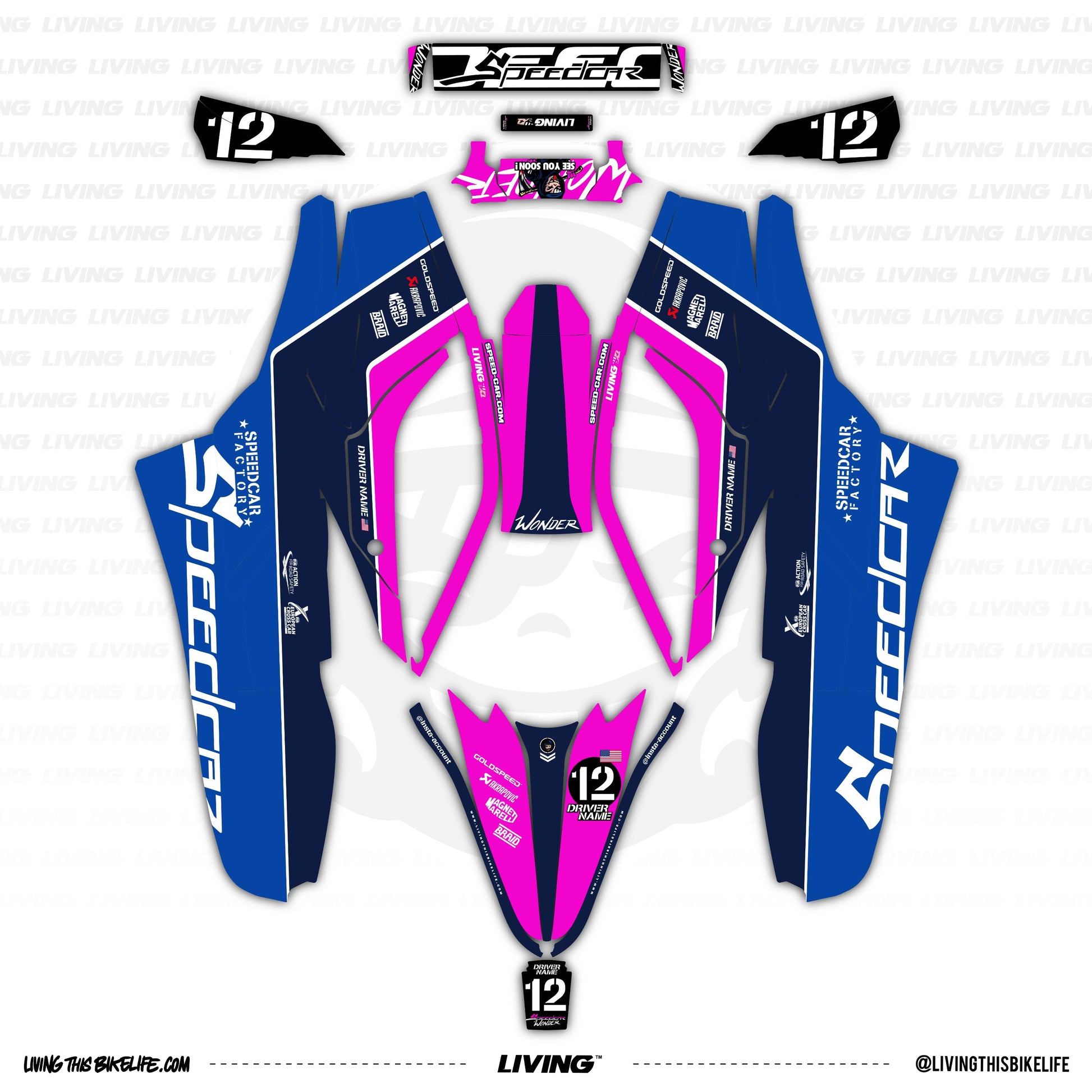 Wonder Racing Label Speedcar Wonder Graphics Kit