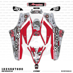 Speedcar Wonder Graphics Kit "Animal Mother Red"