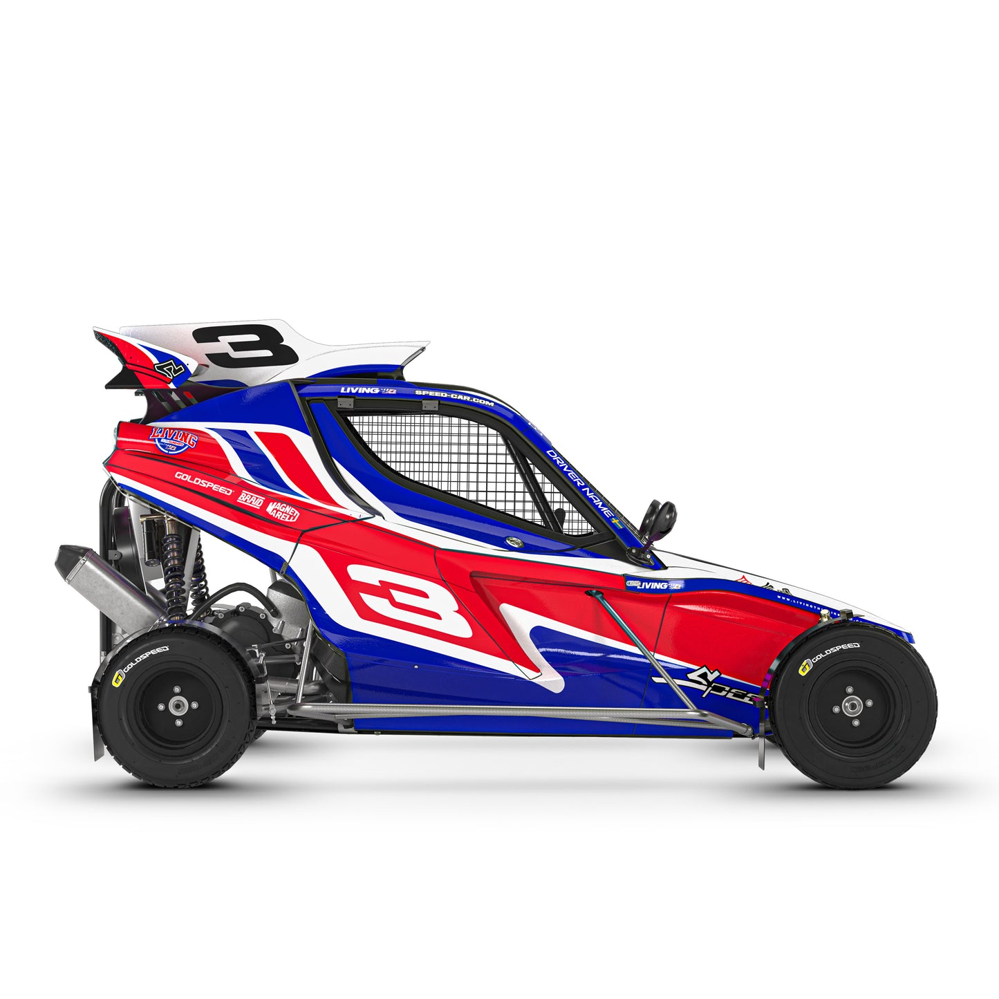 Speedcar Wonder-R Graphics Kit "Nascar"