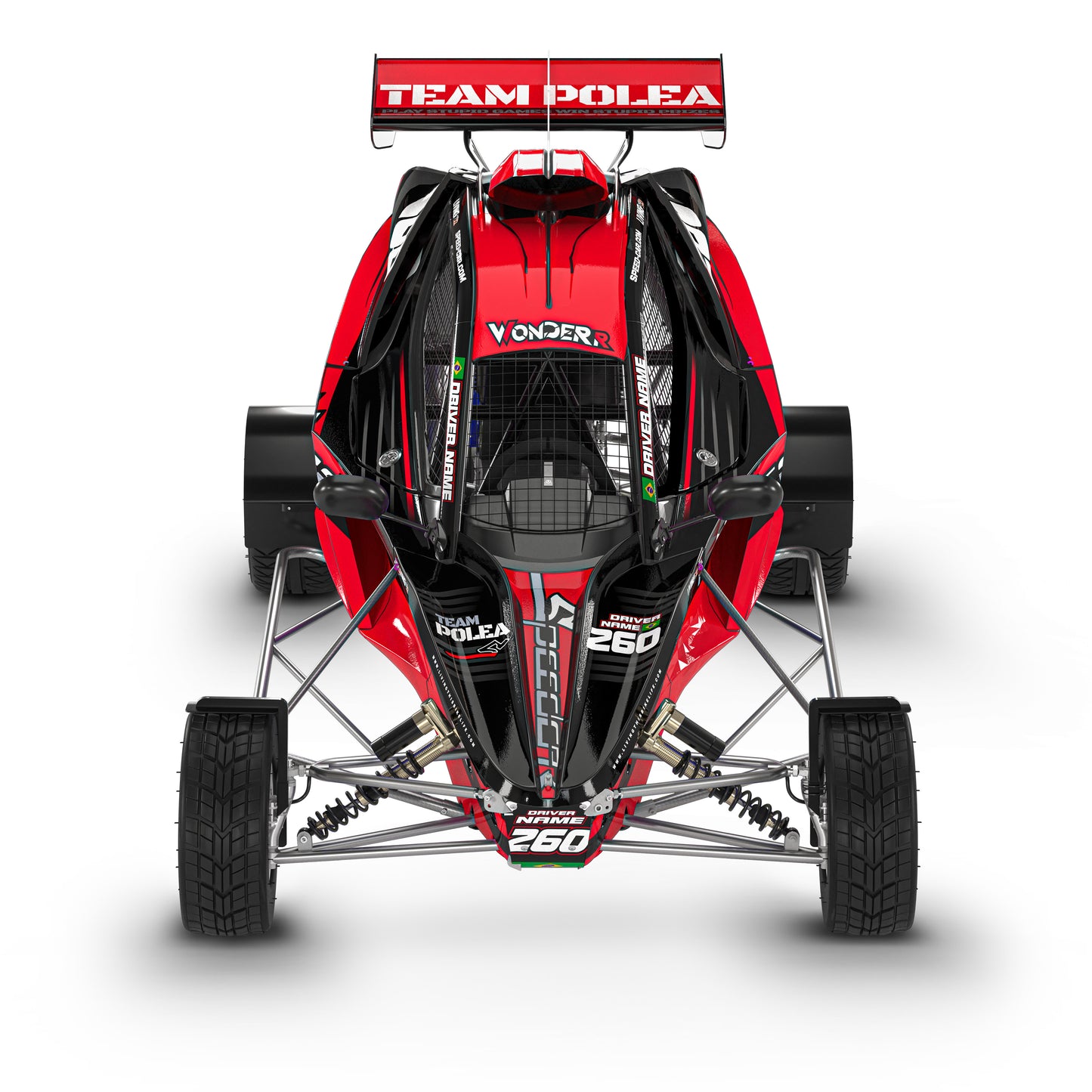 Kit graphique Speedcar Wonder-R « Plan simple »