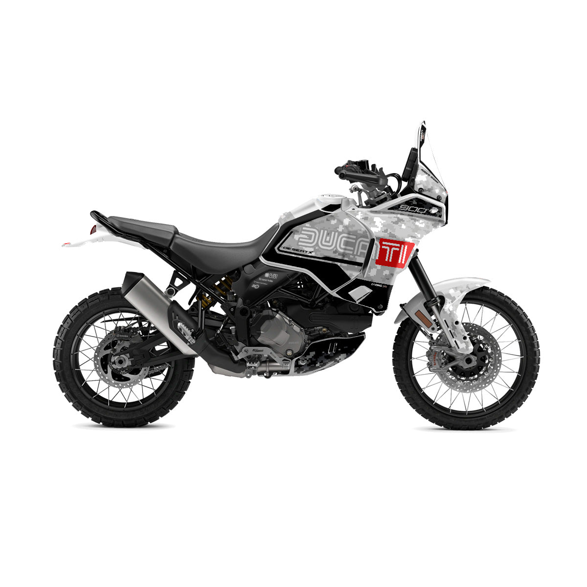 Ducati Desert X Graphics Kit "Digital Camo"