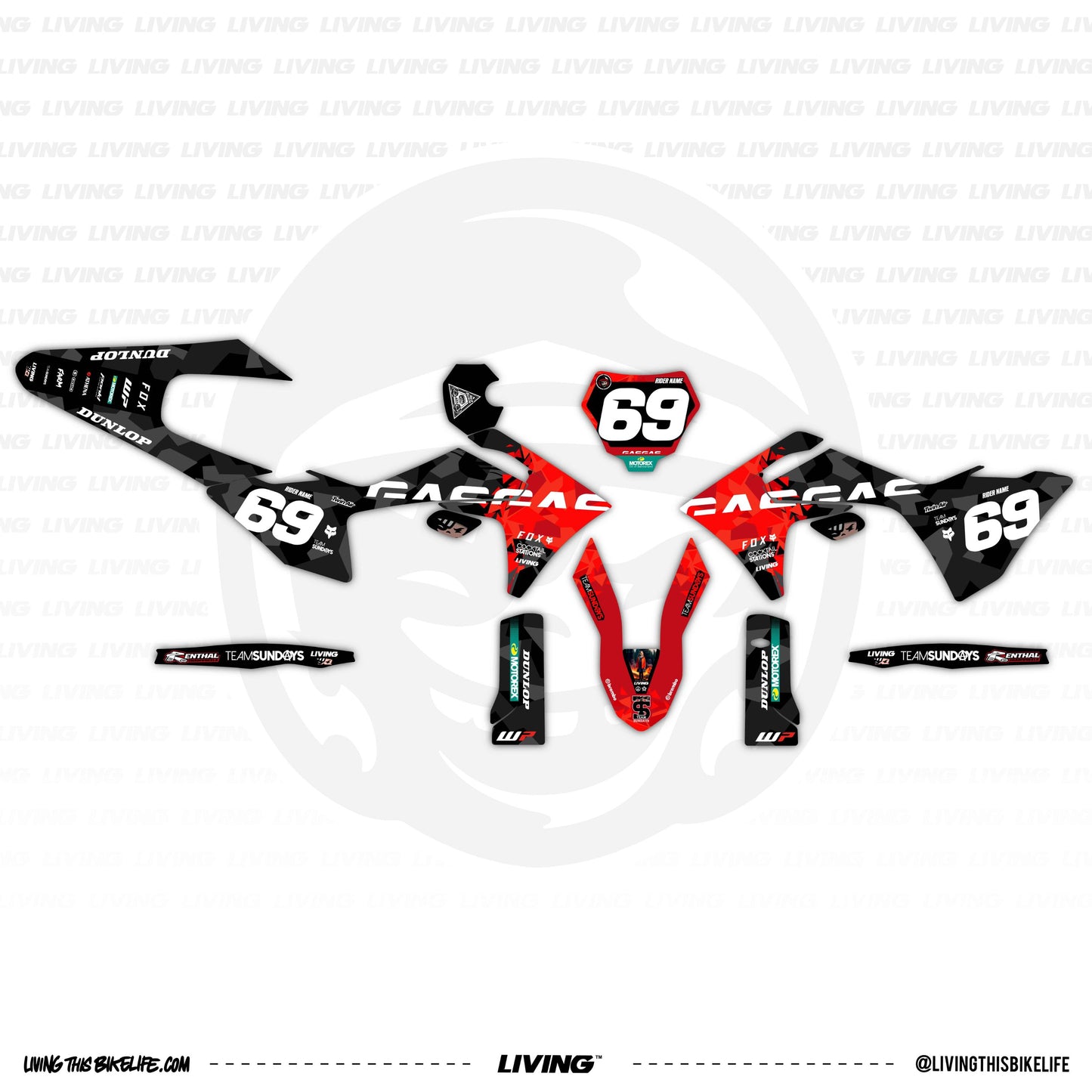 GasGas Graphics Kit "Warzone"