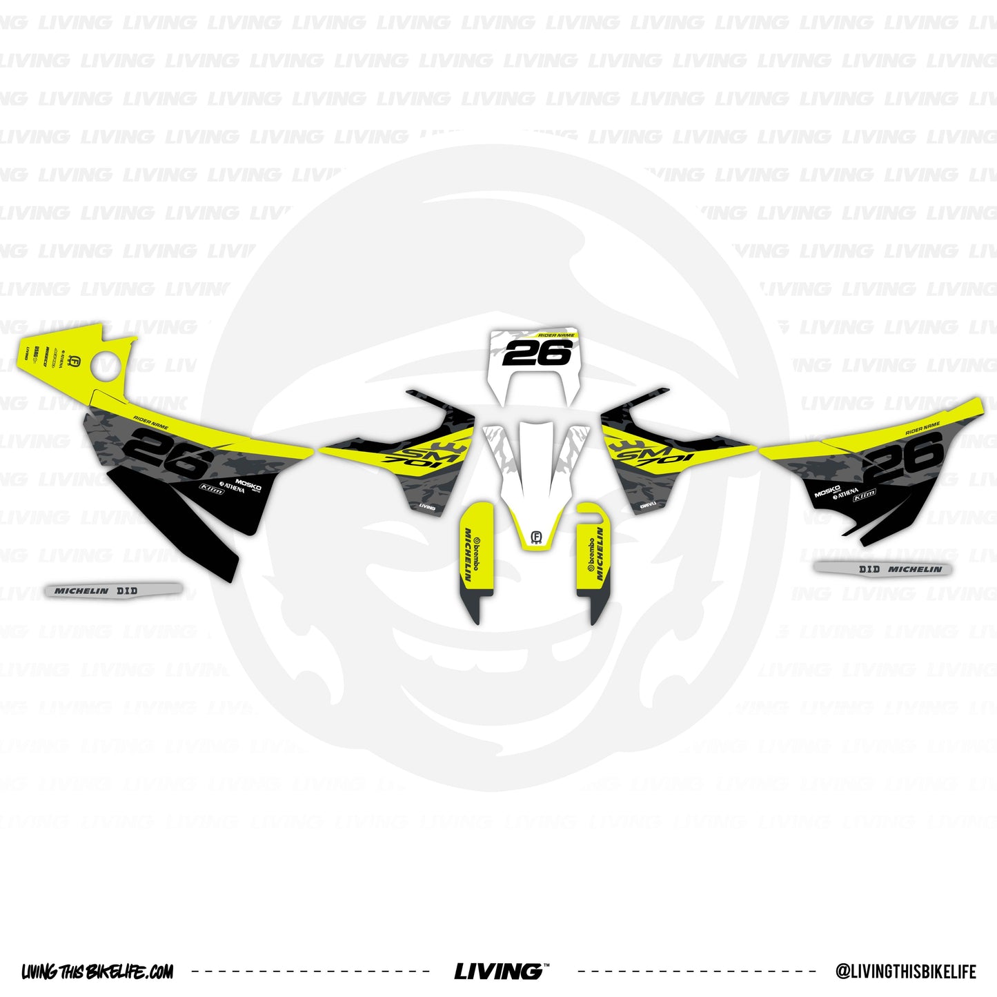Kit graphique « Pioneer » pour Husqvarna 701 