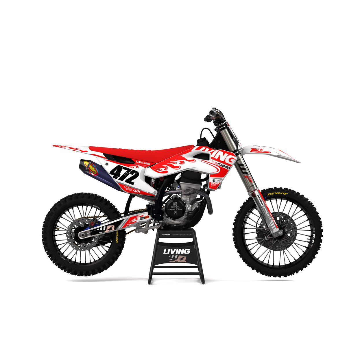 TS Replica Graphics Kit"Flames"