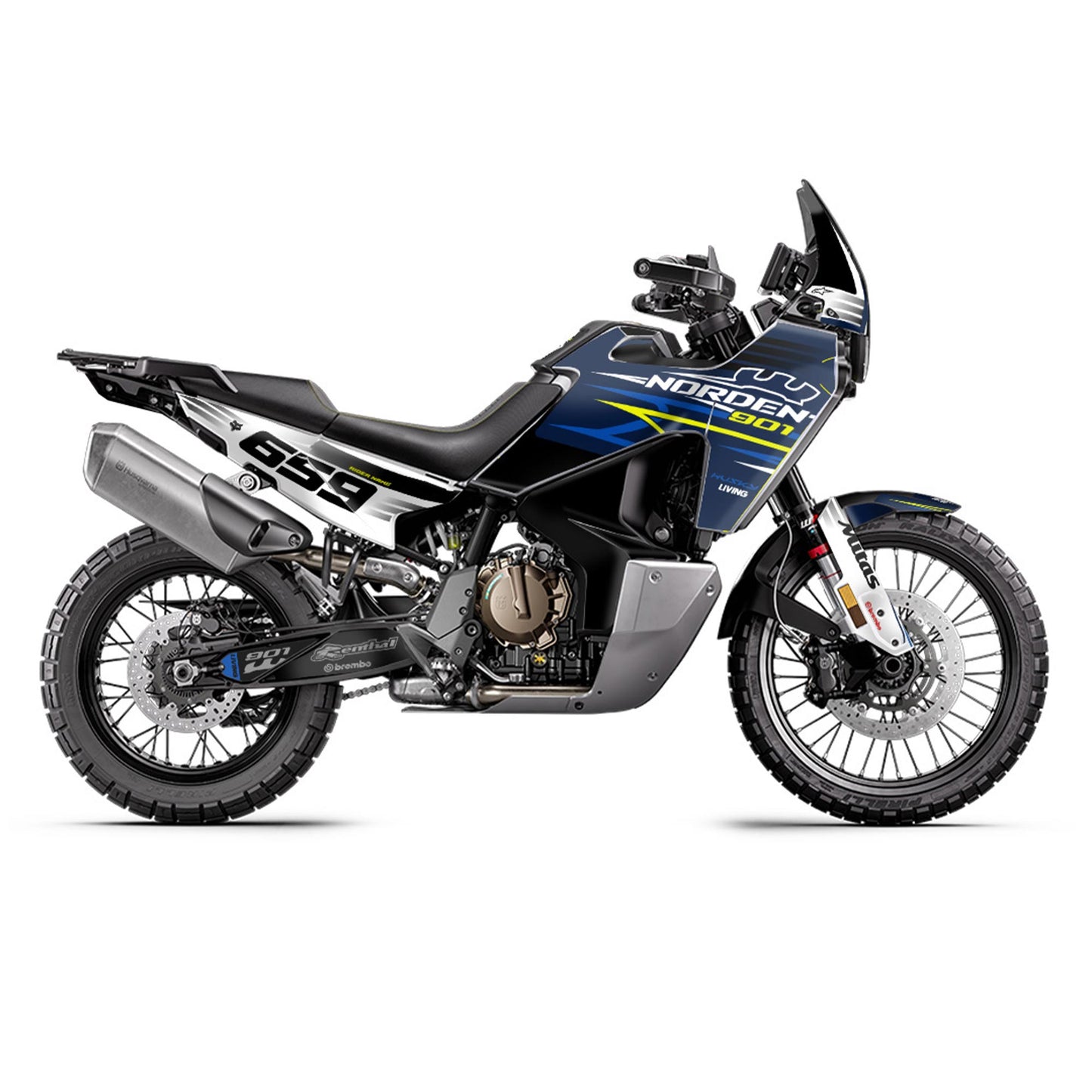 Husqvarna Norden 901 Graphics Kit "Shark Fin"