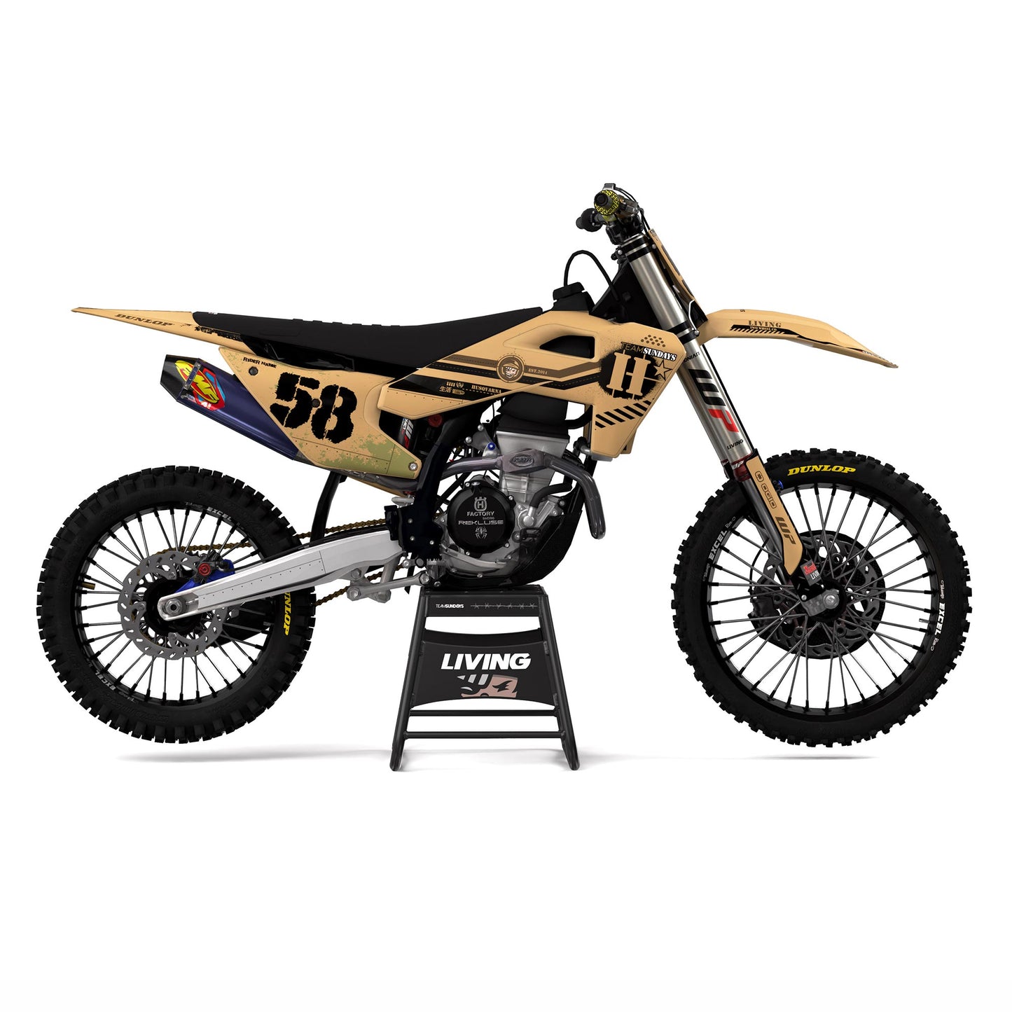 Kit graphique Husqvarna « Pochoir »