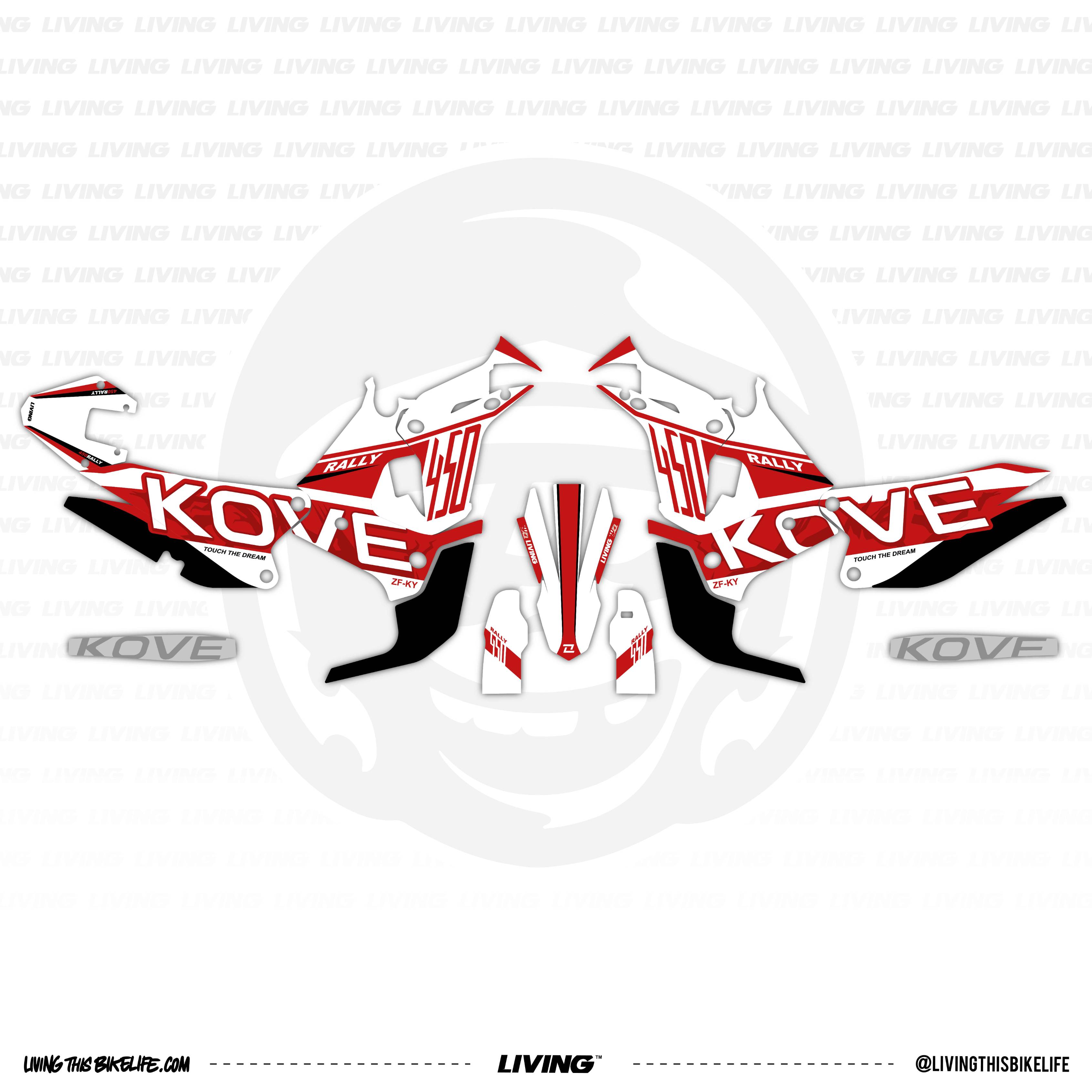 Kove 450 Rally Graphics Kit