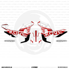 Kove 450 Rally Graphics Kit "Factory"