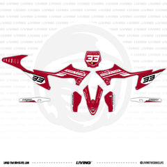 Stark Graphics Kit "Back to the Future Red"