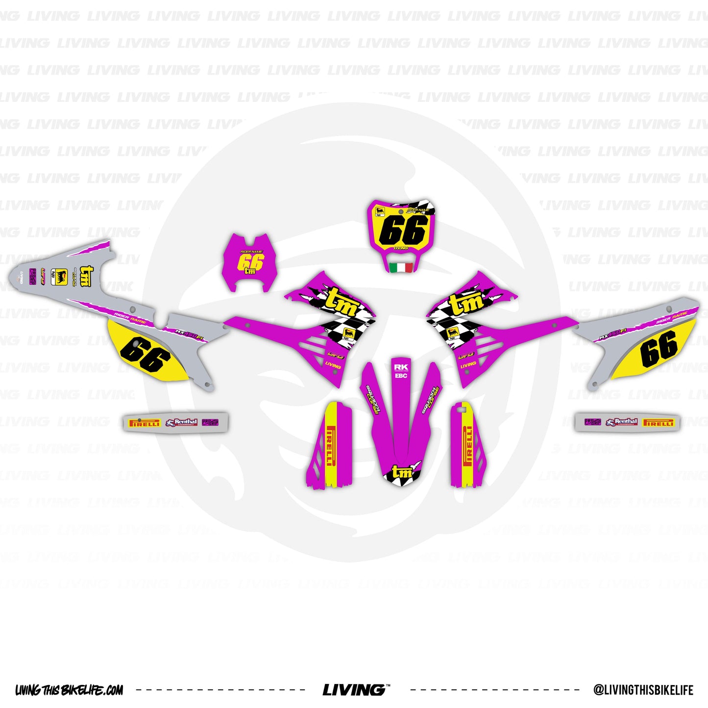 Kit de gráficos TM Racing "Pink Floyd"