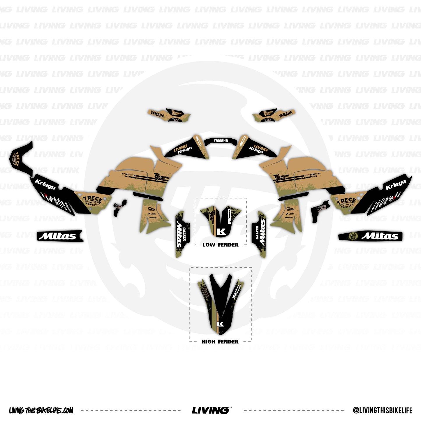 Yamaha Tenere 700 World Raid Graphics Kit "Seeker II"