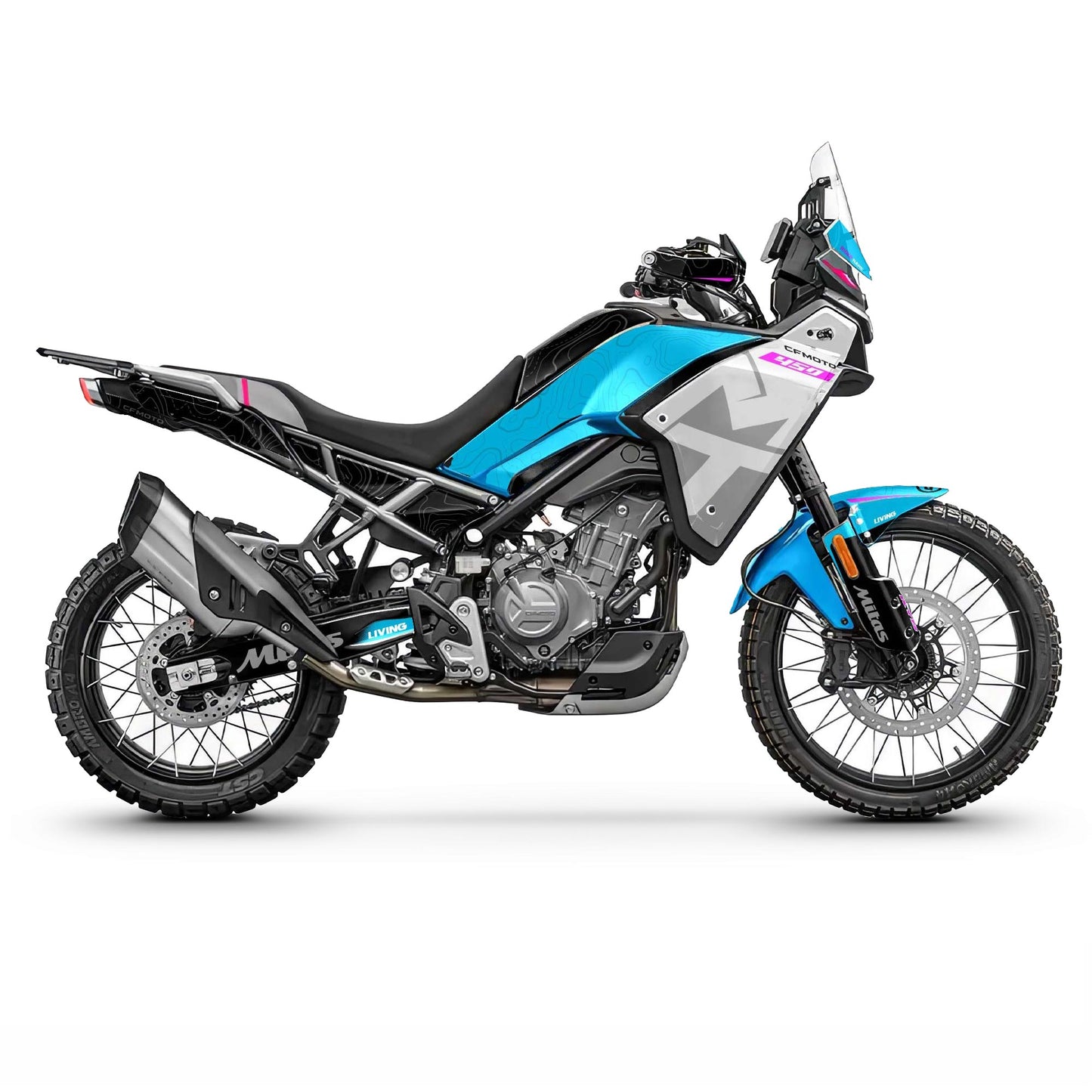 Kit graphique CFMOTO 450MT « Terrain X Blue »