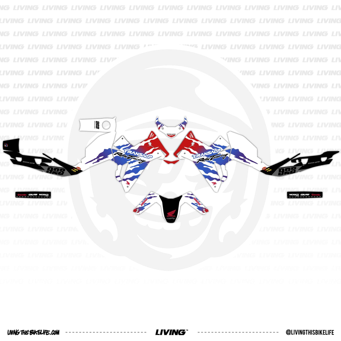 Kit gráfico "Chesterfield" para Yamaha Tenere 700