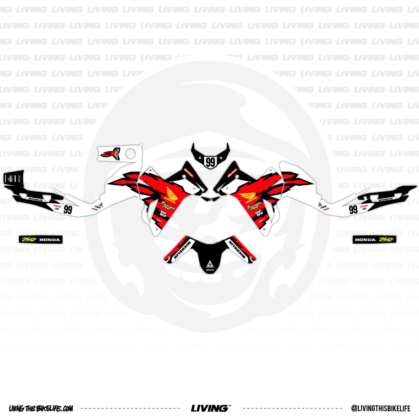 Kit gráfico "Chesterfield" para Yamaha Tenere 700