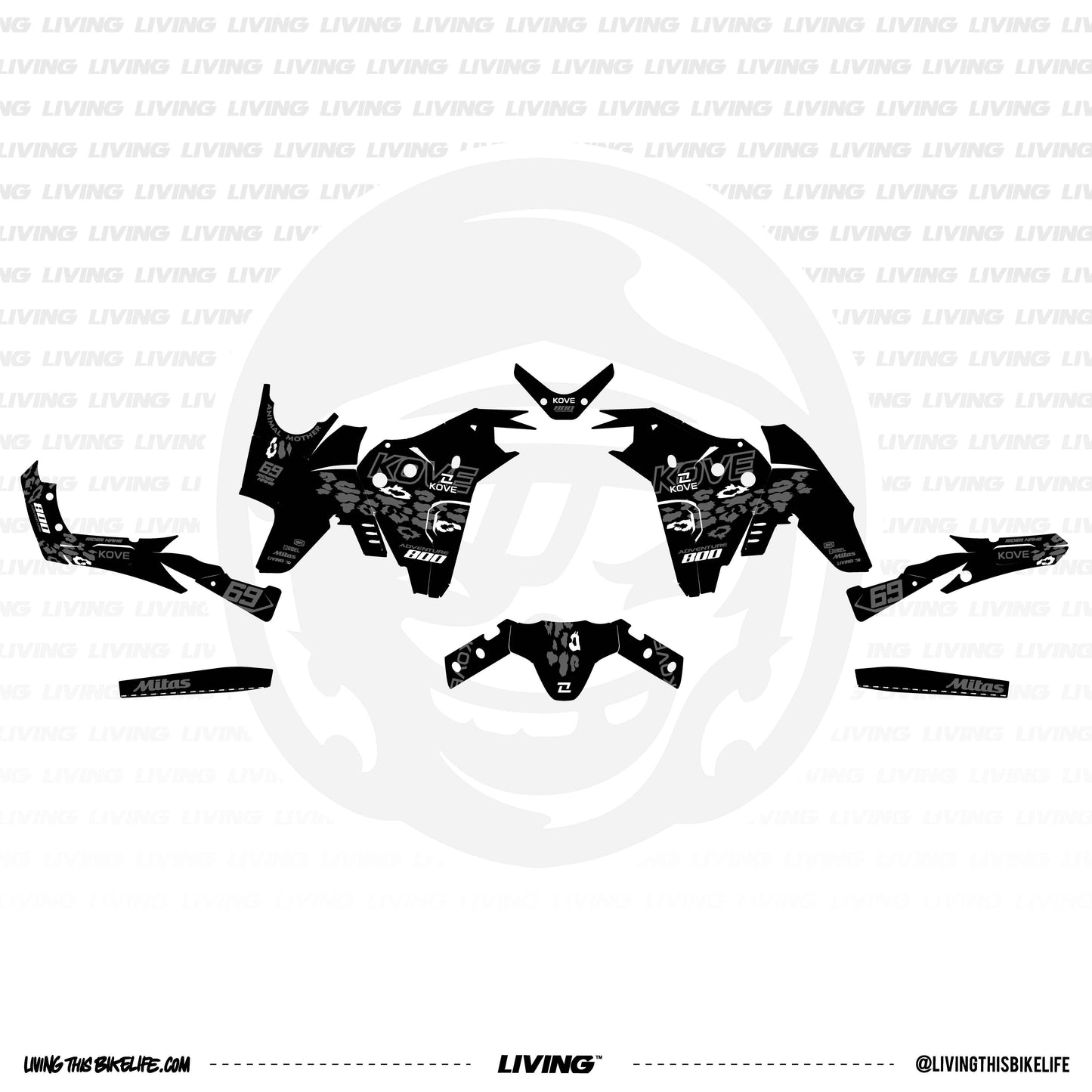 Kove Adventure 800X Graphics Kit "Leo"
