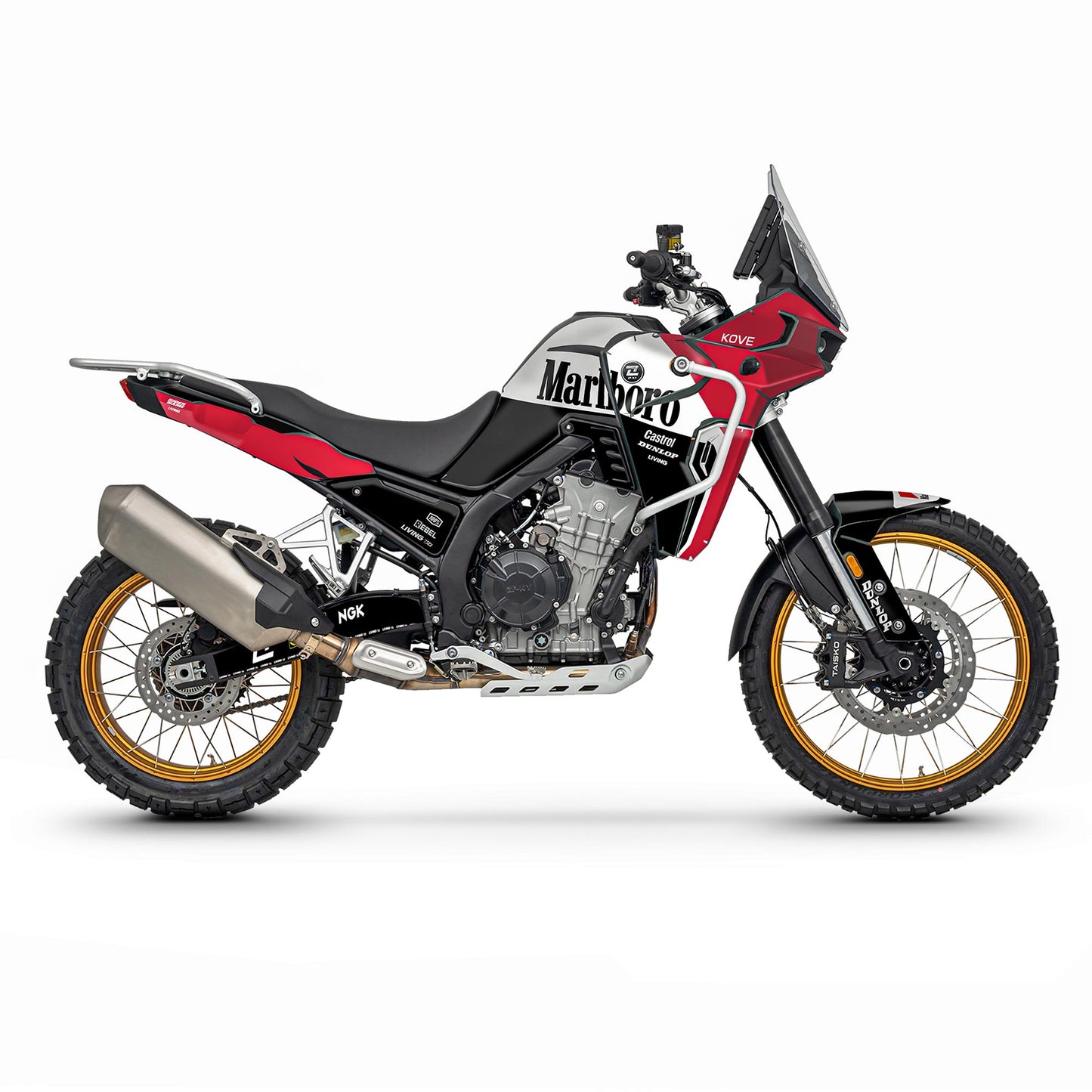 Kit graphique Kove Adventure 800X « Marlboro » 